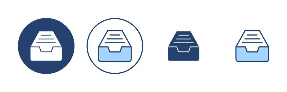 Archive folders icon vector. Document vector icon. Archive storage icon. Stock Illustration