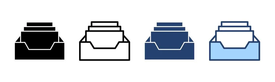 Archive folders icon vector. Document vector icon. Archive storage icon. Stock Illustration