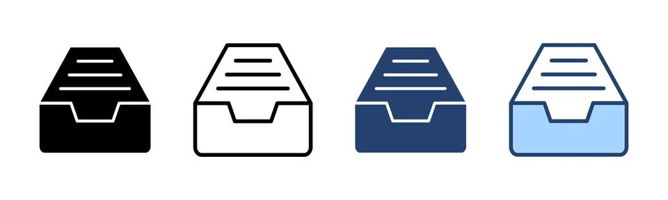 Archive folders icon vector. Document vector icon. Archive storage icon. 库存插图