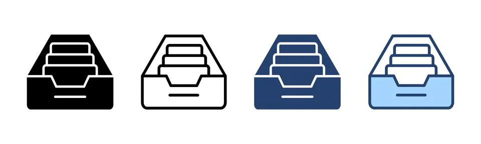 Archive folders icon vector. Document vector icon. Archive storage icon. Stockillustratie