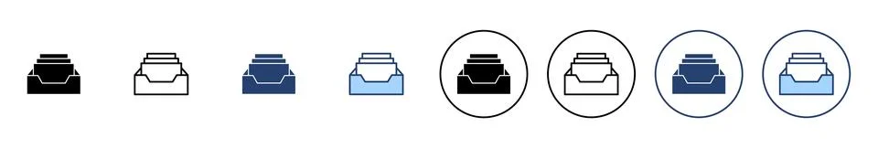 Archive folders icon vector. Document vector icon. Archive storage icon. Stock Illustration