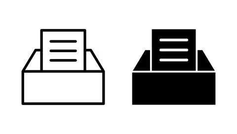 Archive folders icon vector. Document vector icon. Archive storage icon. 库存插图