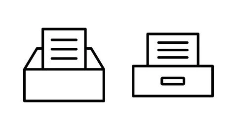 Archive folders icon vector. Document vector icon. Archive storage icon. Stock Illustration