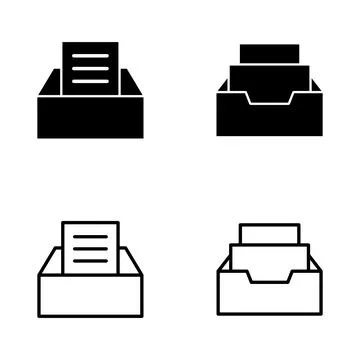 Archive folders icon vector. Document vector icon. Archive storage icon. Stock Illustration