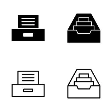 Archive folders icon vector. Document vector icon. Archive storage icon. Stock Illustration