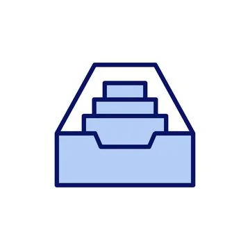 Archive folders icon vector. Document vector icon. Archive storage icon. Stock Illustration