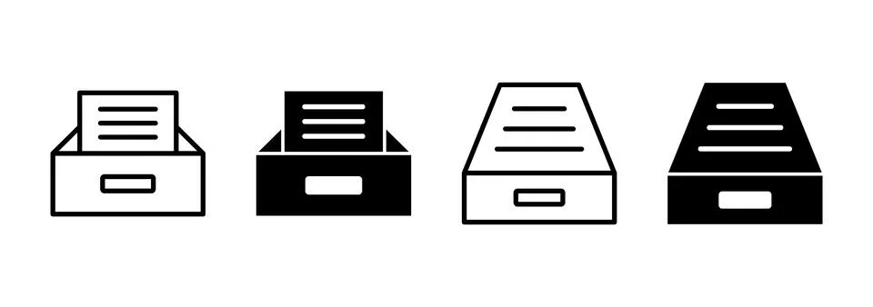 Archive folders icon vector. Document vector icon. Archive storage icon. Stock Illustration