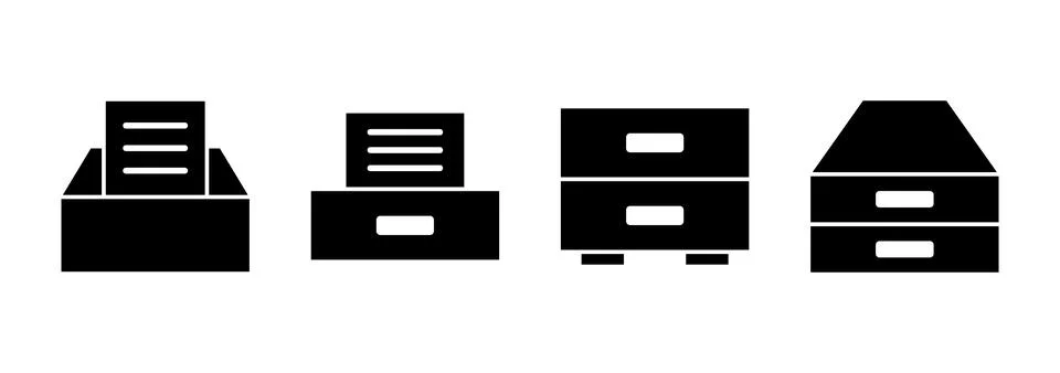 Archive folders icon vector. Document vector icon. Archive storage icon. イラスト素材