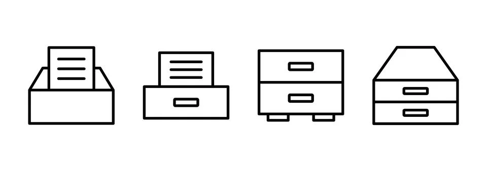 Archive folders icon vector. Document vector icon. Archive storage icon. Stock Illustration