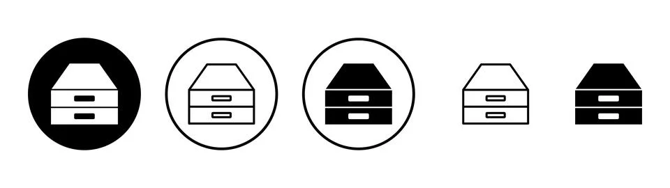 Archive folders icon vector. Document vector icon. Archive storage icon. Illustrazione stock