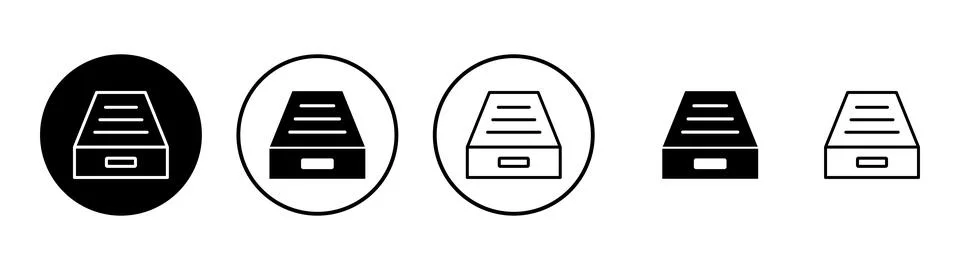 Archive folders icon vector. Document vector icon. Archive storage icon. Illustrazione stock