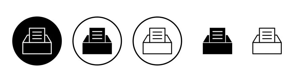 Archive folders icon vector. Document vector icon. Archive storage icon. Illustrazione stock