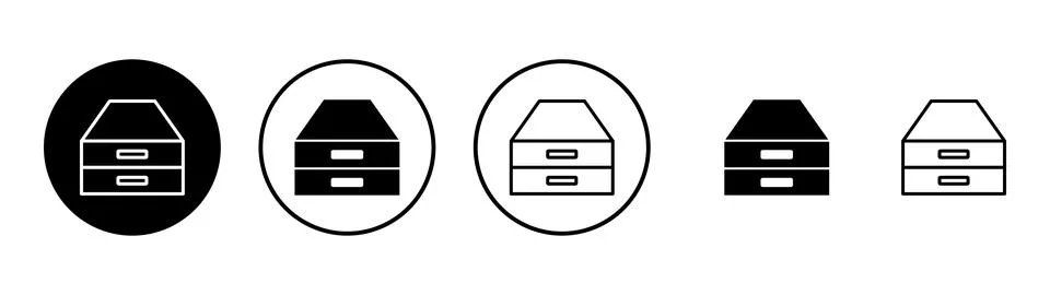 Archive folders icon vector. Document vector icon. Archive storage icon. Illustrazione stock