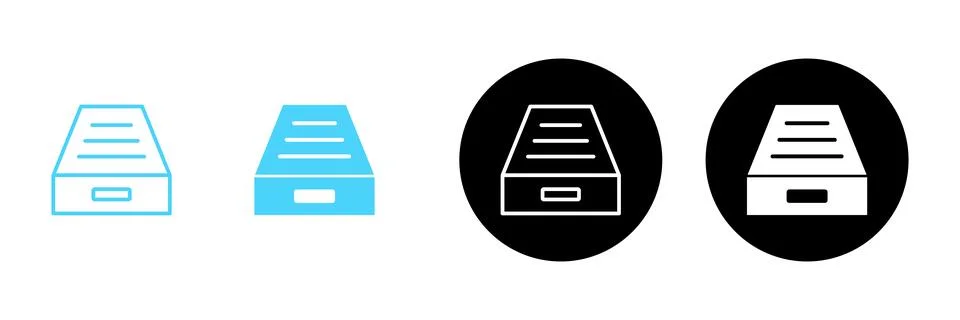 Archive folders icon vector. Document vector icon. Archive storage icon. 库存插图