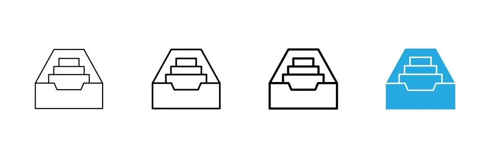 Archive folders icon vector. Document vector icon. Archive storage icon. Stock-Illustration