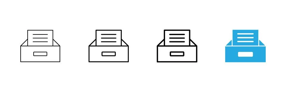 Archive folders icon vector. Document vector icon. Archive storage icon. 스톡 일러스트