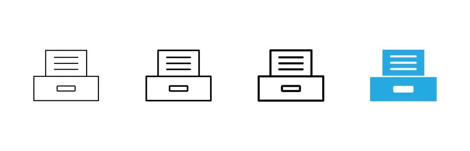 Archive folders icon vector. Document vector icon. Archive storage icon. Ilustración de archivo