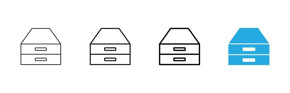 Archive folders icon vector. Document vector icon. Archive storage icon. Stock Illustration