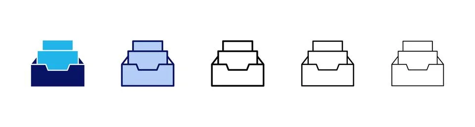 Archive folders icon vector. Document vector icon. Archive storage icon. Stock Illustration