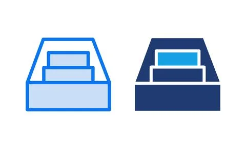 Archive folders icon vector illustration. Document vector icon. Archive sto.. Stock Illustration