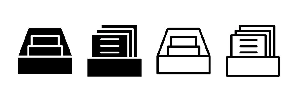 Archive folders icon vector illustration. Document vector icon. Archive sto.. 스톡 일러스트