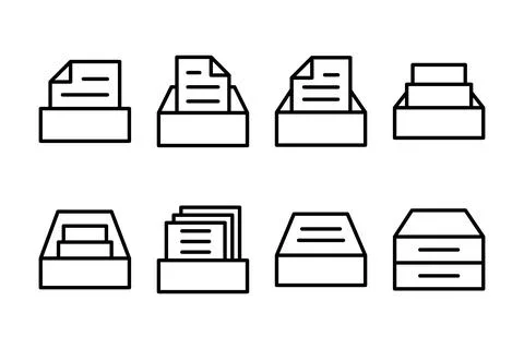 Archive folders icon vector illustration. Document vector icon. Archive sto.. Stock Illustration