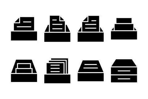 Archive folders icon vector illustration. Document vector icon. Archive sto.. Ilustración de archivo