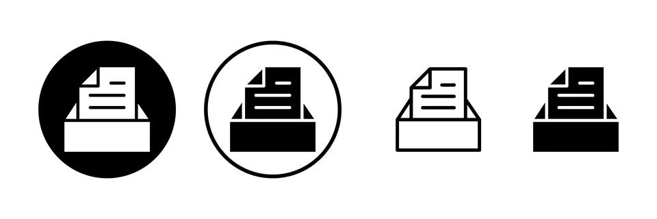 Archive folders icon vector illustration. Document vector icon. Archive sto.. Stock Illustration