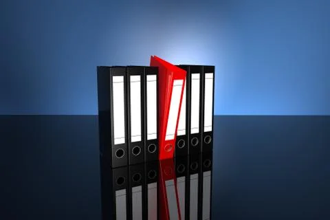 Archive folders Stock Illustration
