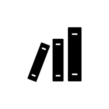 Archive folders vector icon black on white background Stock Illustration