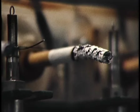 ARCHIVE FOOTAGE: Smoking / Cigarette Machine 1980 's Stock Footage 44705375