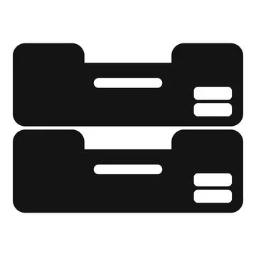 Archive icon representing data storage for web and mobile Stock Illustration