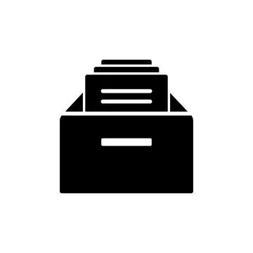Archive icon vector. archive storage icon vector. folders icon. Stock Illustration