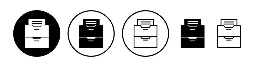 Archive icon vector. archive storage icon vector. folders icon. Stock Illustration