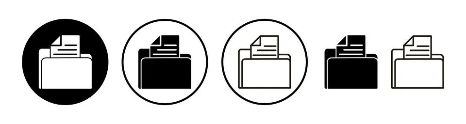 Archive icon vector. archive storage icon vector. folders icon. Stock Illustration