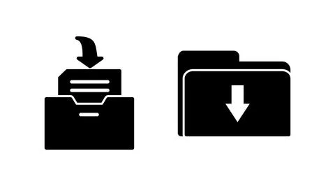 Archive icon vector. archive storage icon vector. folders icon. Stock Illustration