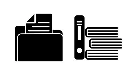 Archive icon vector. archive storage icon vector. folders icon. Stock Illustration
