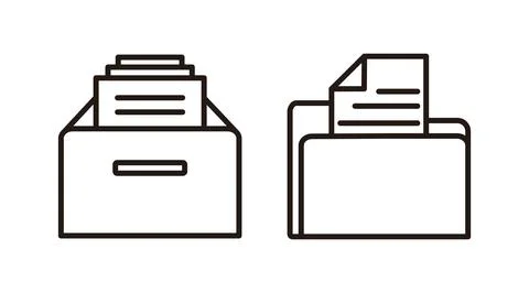 Archive icon vector. archive storage icon vector. folders icon. イラスト素材