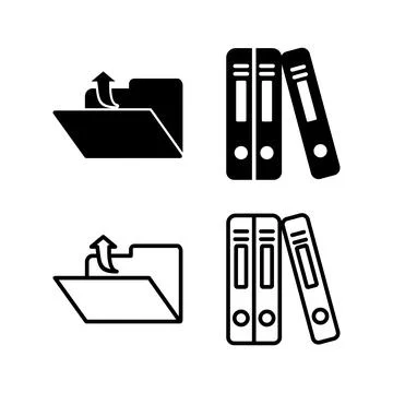 Archive icon vector. archive storage icon vector. folders icon. イラスト素材