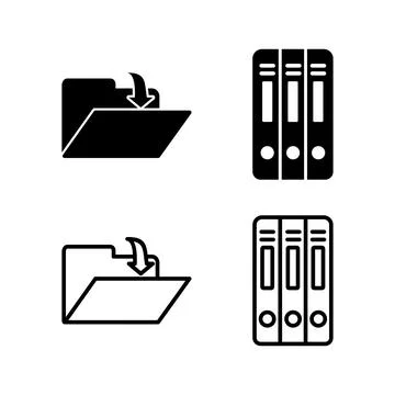 Archive icon vector. archive storage icon vector. folders icon. イラスト素材