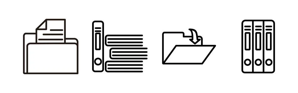 Archive icon vector. archive storage icon vector. folders icon. イラスト素材