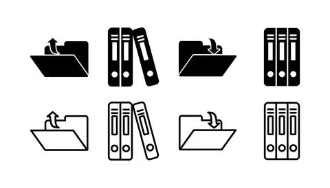 Archive icon vector. archive storage icon vector. folders icon. イラスト素材