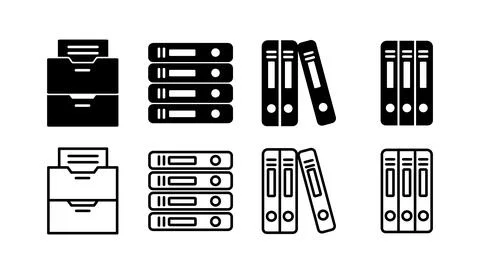 Archive icon vector. archive storage icon vector. folders icon. イラスト素材
