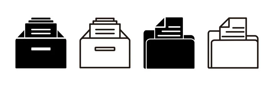 Archive icon vector. archive storage icon vector. folders icon. イラスト素材