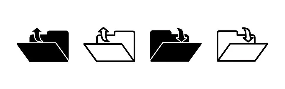 Archive icon vector. archive storage icon vector. folders icon. Stock Illustration