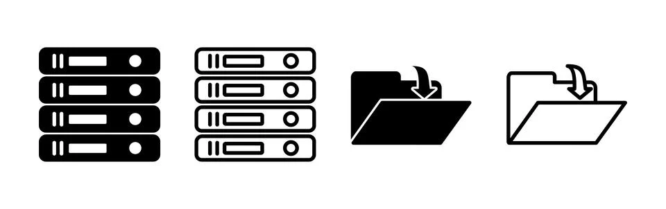 Archive icon vector. archive storage icon vector. folders icon. イラスト素材