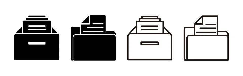 Archive icon vector. archive storage icon vector. folders icon. イラスト素材