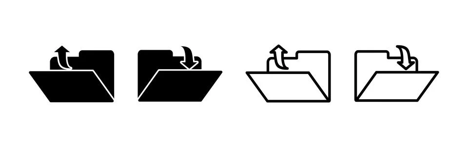 Archive icon vector. archive storage icon vector. folders icon. イラスト素材