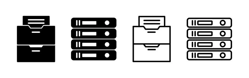 Archive icon vector. archive storage icon vector. folders icon. イラスト素材