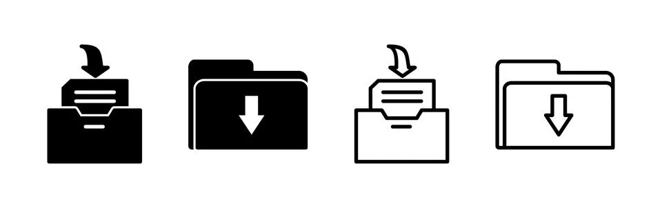 Archive icon vector. archive storage icon vector. folders icon. イラスト素材